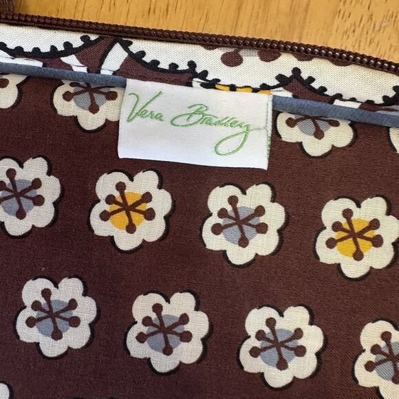 Vera Bradley Laptop Computer Crossbody Bag Hard Sided Slate Blooms - Picture 15 of 16